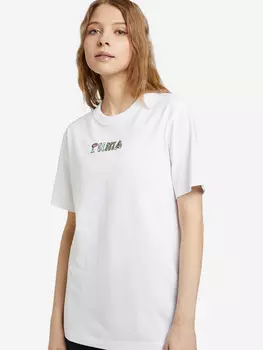 Футболка женская PUMA Downtown Relaxed Graphic, Белый, размер 40-42