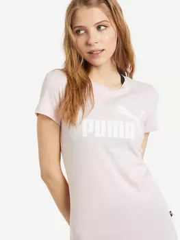 Футболка женская PUMA ESS Logo, Розовый, размер 40-42