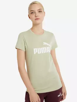 Футболка женская PUMA ESS Logo, Зеленый