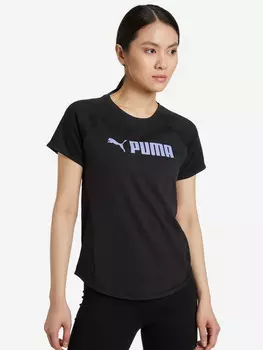 Футболка женская PUMA Fit Logo, Черный