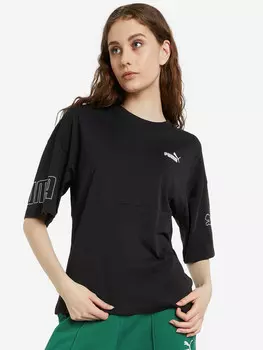 Футболка женская PUMA Power Colorblock, Черный