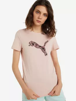 Футболка женская PUMA Power Safari Graphic, Бежевый