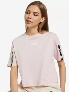 Футболка женская PUMA Power Tape Cropped, Розовый, размер 48-50