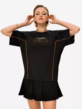 Футболка женская RAQUETA SPORT All in One Black'n Orange, Черный