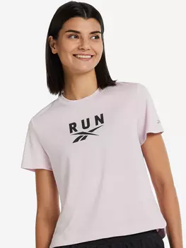 Футболка женская Reebok Workout Ready Run Speedwick, Розовый, размер 40