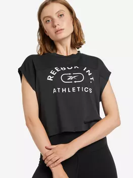 Футболка женская Reebok Workout Ready Supremium, Черный, размер 40