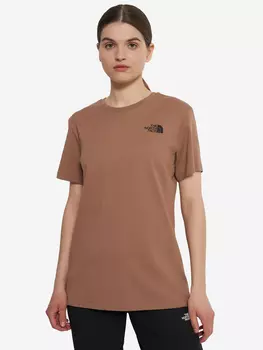 Футболка женская The North Face Box Nse Relaxed, Коричневый