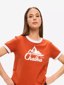 Футболка женская туристическая Chalka, Оранжевый