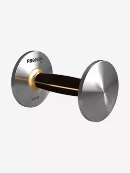 Гантель PROIRON из нержавеющей стали и черного дерева 2 кг, Черный