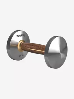 Гантель PROIRON из нержавеющей стали и орехового дерева 3 кг, Коричневый