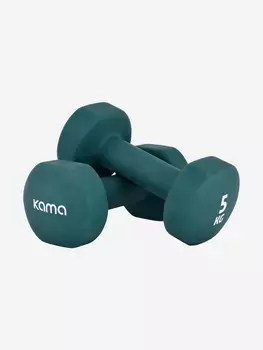 Гантели Kama, 2х5 кг, Зеленый