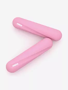 Гантели розовые, 2 кг, 2шт, MELA, Розовый