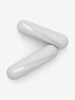 Гантели серые, 1 кг, 2шт, MELA, Серый