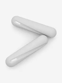 Гантели серые, 2 кг, 2 шт, MELA, Серый