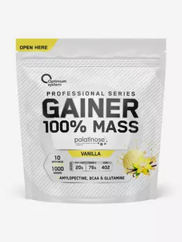 Гейнер Optimum System "Ваниль", 1000 г, Белый