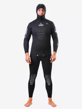 Гидрокостюм для подводной охоты SARGAN Калан 3 мм, Черный