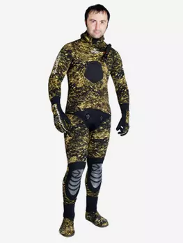 Гидрокостюм для подводной охоты SARGAN Сталкер 7мм, Коричневый