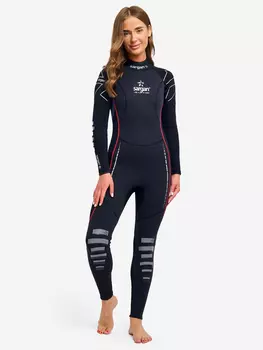 Гидрокостюм неопреновый длинный Sargan Nero Long Lady 5mm женский, Черный