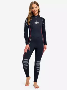 Гидрокостюм неопреновый длинный Sargan Nero Long Lady 3mm женский, Черный