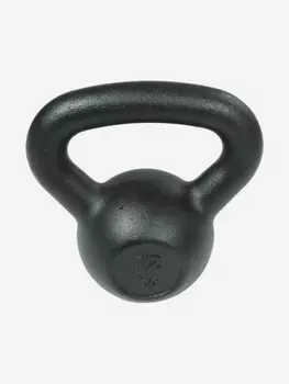 Гиря чугунная Sportlim 12 кг Черная, Черный