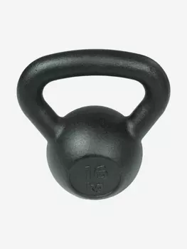 Гиря чугунная Sportlim 16 кг Черная, Черный