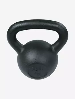 Гиря чугунная Sportlim 24 кг Черная, Черный