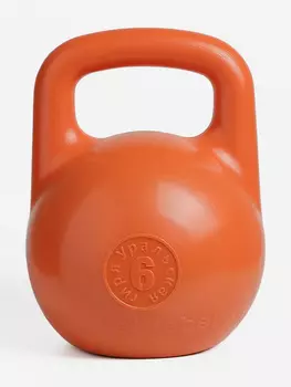 Гиря пластиковая 6 кг, Оранжевый
