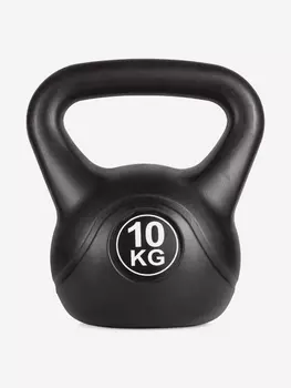 Гиря пластиковая Sportlim 10 кг Черная, Черный