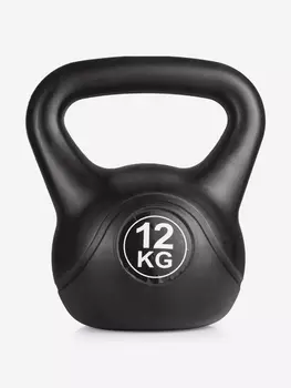 Гиря пластиковая Sportlim 12 кг Черная, Черный