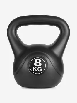 Гиря пластиковая Sportlim 8 кг Черная, Черный