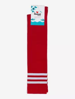 Гольфы с полосками St.Friday Socks, Классические, Красные, Красный
