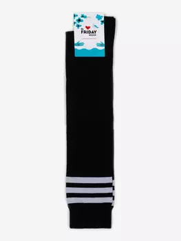 Гольфы с полосками St.Friday Socks, Классические, Чёрные, Черный