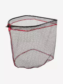 Голова подсачека Namazu Pro, квадратный обод с подгибом 50х45 см, прорезиненная сетка, Черный