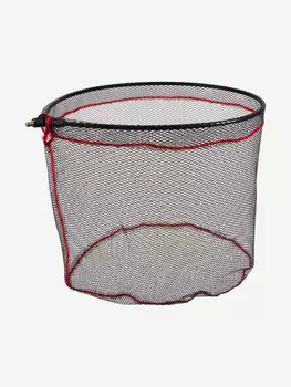 Голова подсачека Namazu Pro, овальный обод 50х45 см, прорезиненная сетка, Черный