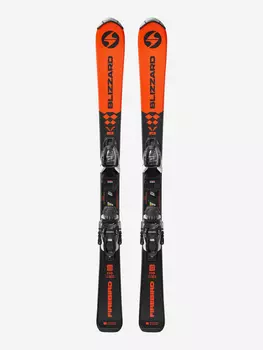 Горные лыжи детские Blizzard Firebird + крепления FDT JR7, Оранжевый