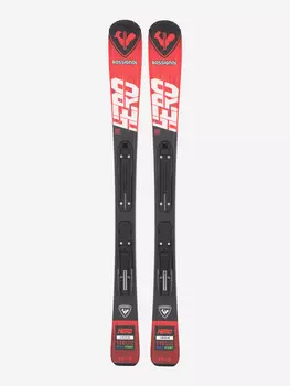 Горные лыжи детские Rossignol Hero + крепления KID4, Красный
