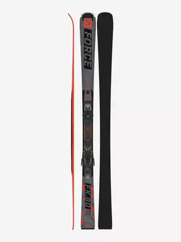 Горные лыжи + крепления Salomon E S/Force Fx.80 + M11, Серый, размер 163