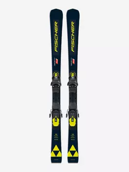 Горные лыжи с креплениями Fischer RC4 WC JR M/O-Plate + RC4 Z9 GW 22/23, Черный