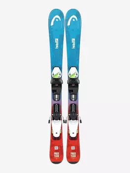 Горные лыжи с креплениями Head Free Team Jr JRS + JRS 7.5 GW 22/23, Голубой