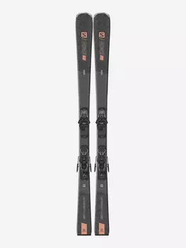Горные лыжи женские + крепления Salomon E S/Force W 5, Серый