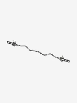 Гриф кривой BARBELL ATLET W-образнй (51 мм.), Серый