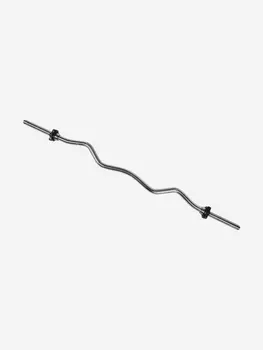 Гриф кривой BARBELL ATLET W-образный (26 мм.), Серый