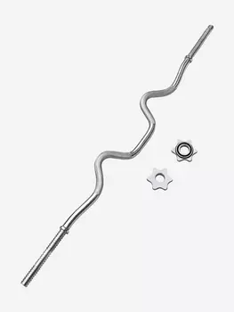 Гриф PROIRON W-образный, 120 см, диаметр 25 мм, Серебряный