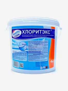Хлоритэкс ударный органический хлор в гранулах, ведро 4 кг, Белый