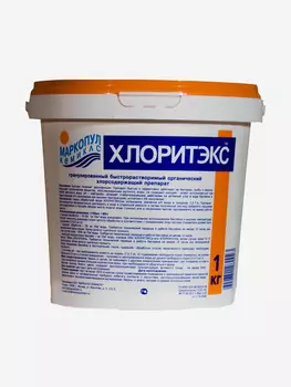Хлоритэкс ударный органический хлор в гранулах, ведро 1 кг, Белый