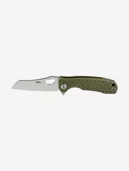 Honey Badger Wharncleaver D2 L с зелёной рукоятью, Зеленый