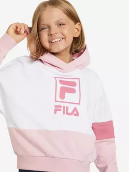 Худи для девочек FILA, Розовый, размер 170