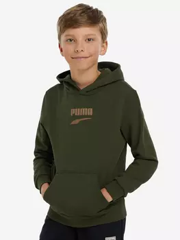 Худи для мальчиков PUMA Downtown Logo, Зеленый