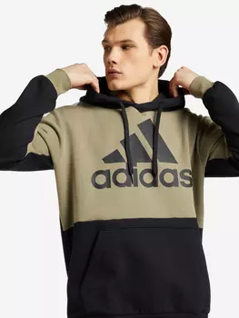 Худи мужская adidas Essentials Colorblock, Зеленый, размер 56-58