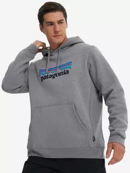 Худи мужское Patagonia Logo Uprisal, Серый